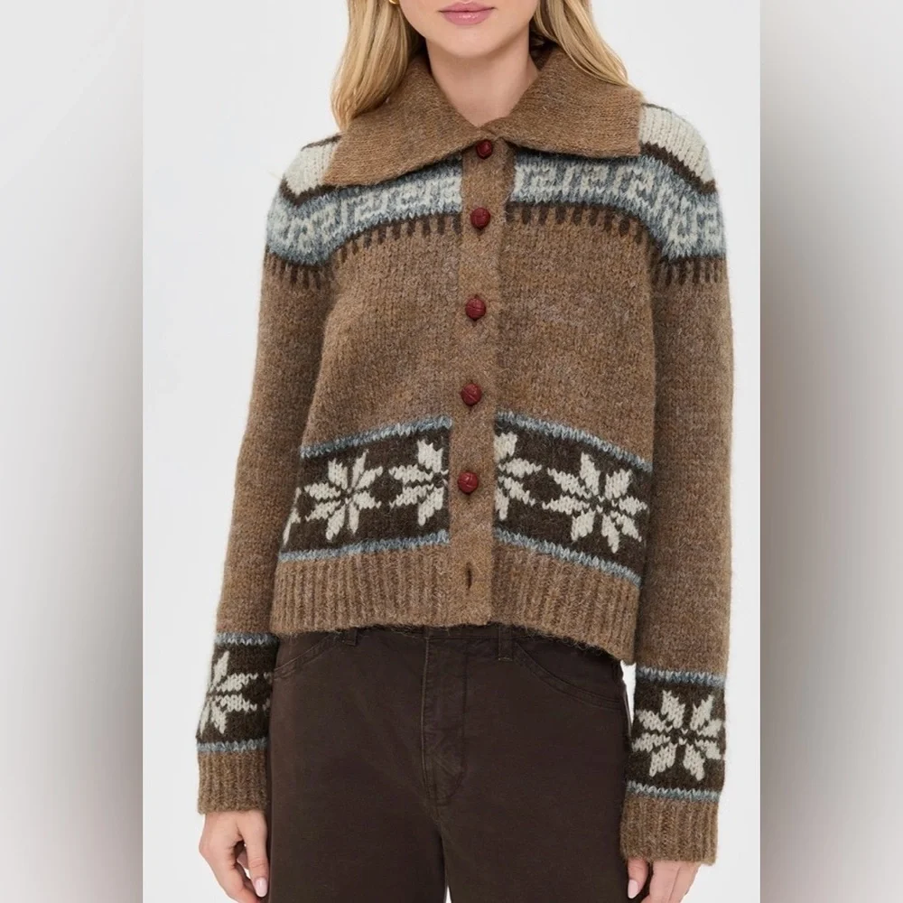 THE GREAT. The Nordic Scholar Cardigan - Picture 1 of 5